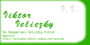 viktor veliczky business card